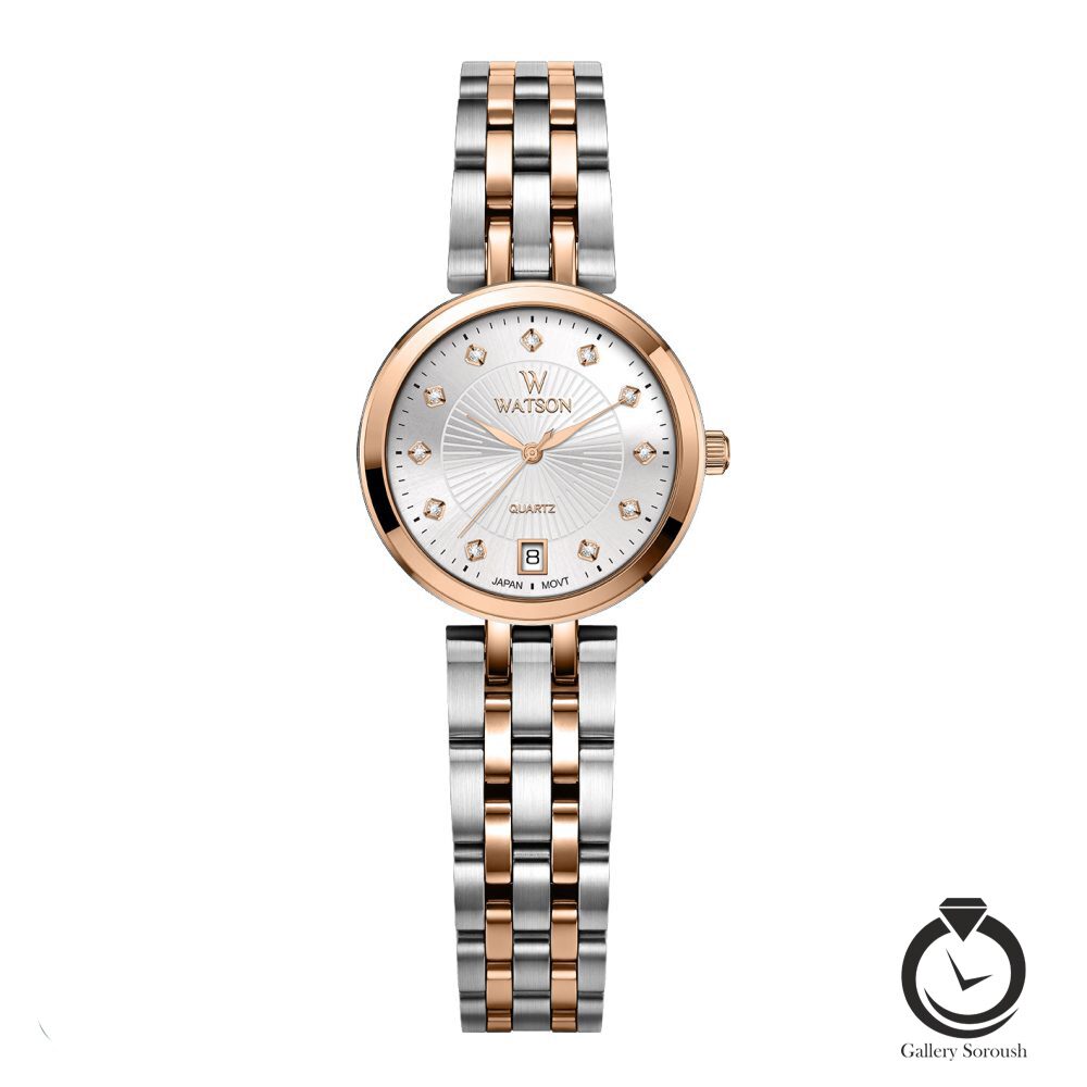 WATSON-1261L-359 ساعت زنانه واتسون رزنقره ای سیلور WATSON-1261L-359