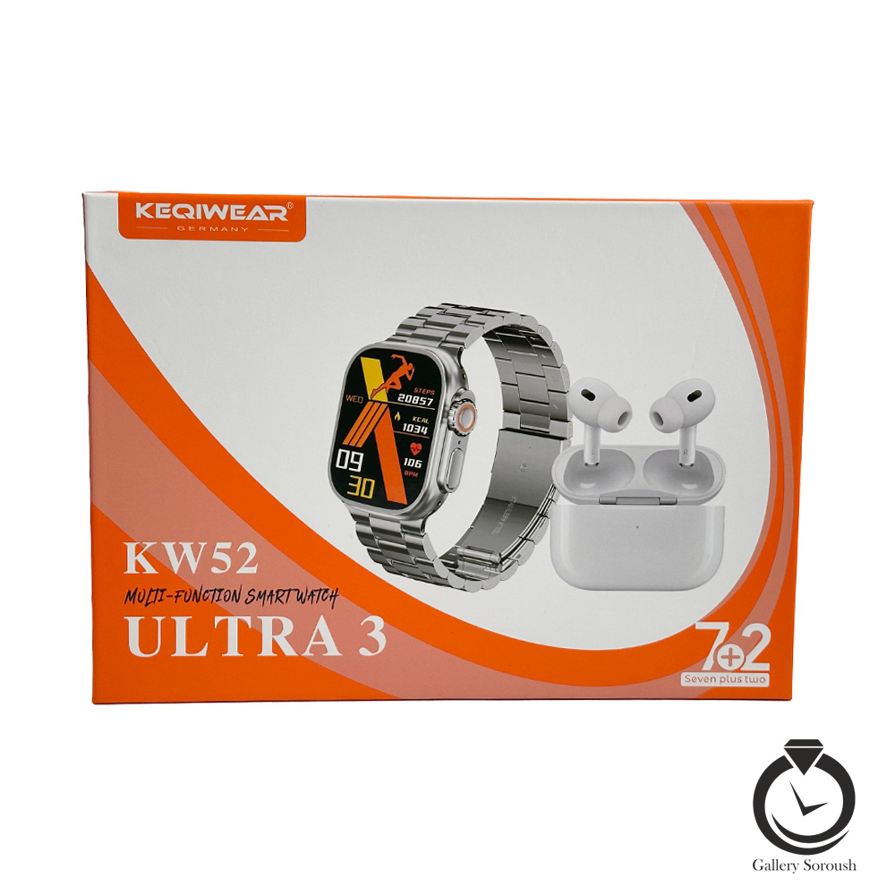 ساعت هوشمند الترا 3 مشکی smart-kw52-ultra3-b