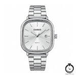 ساعت مردانه کاسیو نقره ای سیلور casio-2657-ms-s