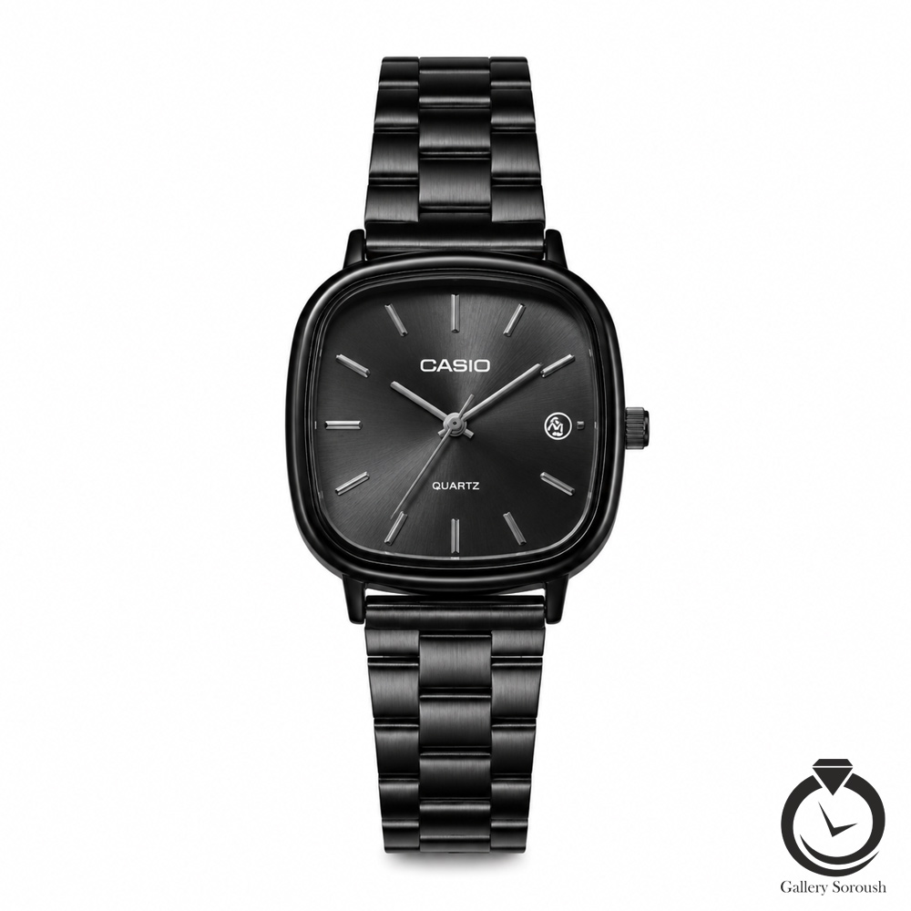 casio-2657-wb-b-1 ساعت زنانه کاسیو مشکی casio-2657-wb-b