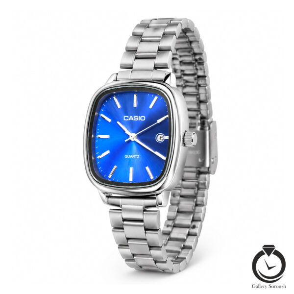 ساعت زنانه کاسیو نقره ای سرمه ای casio-2657-ws-n