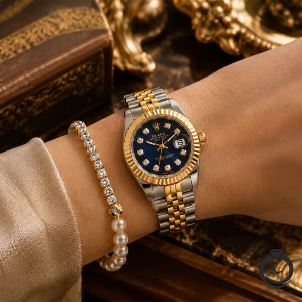 ساعت زنانه رولکس دیت جاست  Rolex datejust 1012s-wsg-n 28m