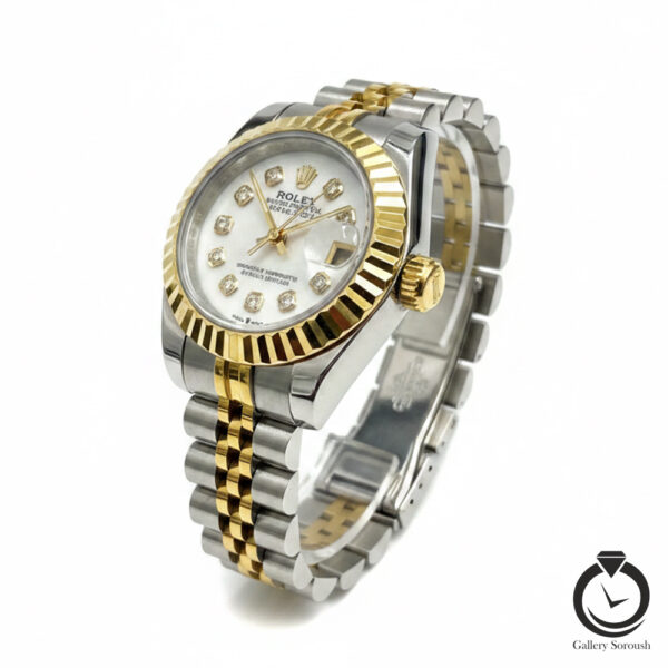 ساعت زنانه رولکس دیت جاست  Rolex datejust 1012s-wsg-w 28m