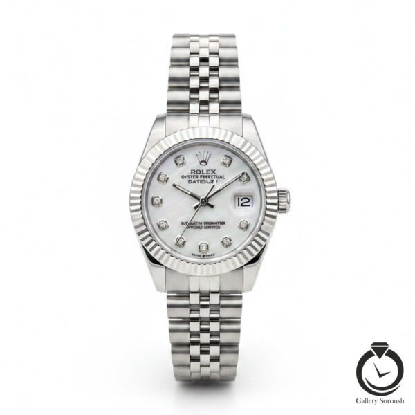 ساعت زنانه رولکس دیت جاست Rolex datejust 1013m-ws-w 34m