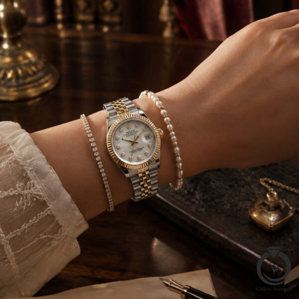 ساعت زنانه رولکس دیت جاست Rolex datejust 1013m-wsg-w 34m