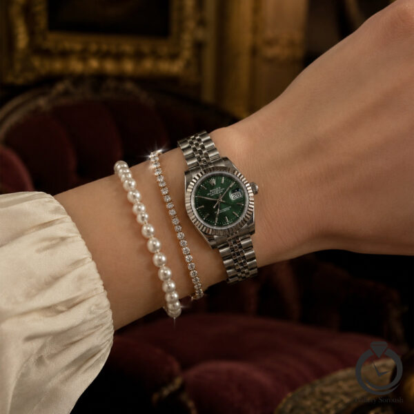 ساعت زنانه رولکس دیت جاست  Rolex datejust 1022s-ws-g 28m