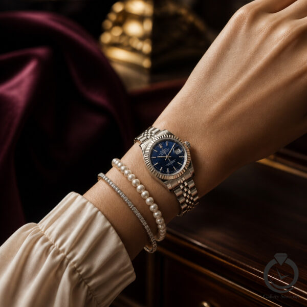 ساعت زنانه رولکس دیت جاست  Rolex datejust 1022s-ws-n 28m