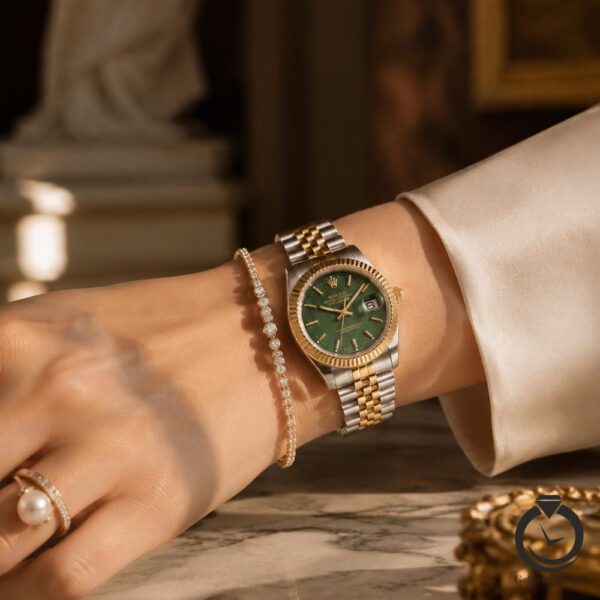ساعت زنانه رولکس دیت جاست  Rolex datejust 1023m-wsg-g 34m
