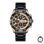 ساعت مردانه نیوی فوس مشکی رز naviforce-8018-mb-rb