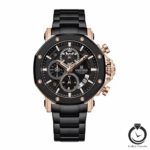 ساعت مردانه نیوی فورس مشکی رز naviforce-8065-mb-rb