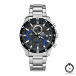 ساعت مردانه ادیفایس نقره ای مشکی سرمه ای casio-edifice-5852-ms-bn