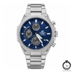 ساعت مردانه ادیفایس نقره ای رمه ای casio-edifice-6116-ms-n