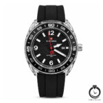ساعت زنانه نیوی فورس مشکی شفاف naviforce-7132-mb-sh