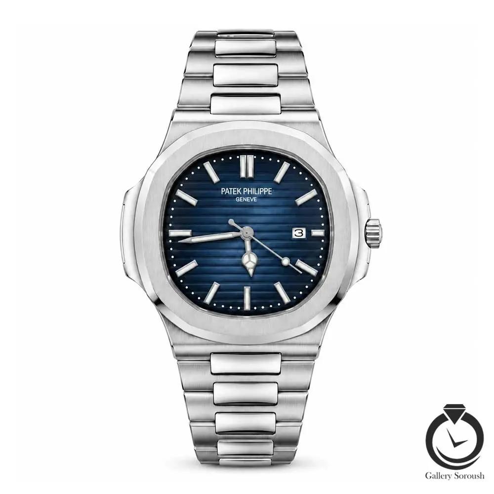 ساعت مردانه پتک فیلیپ نقره ای سرمه ای patekphilippe-92003-ms-n