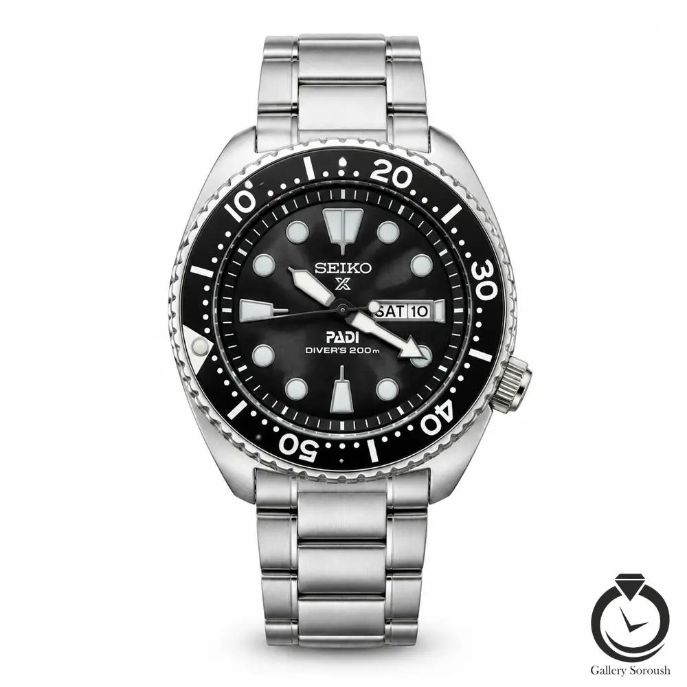 ساعت مردانه سیکو نقره ای مشکی seiko-0281-ms-b
